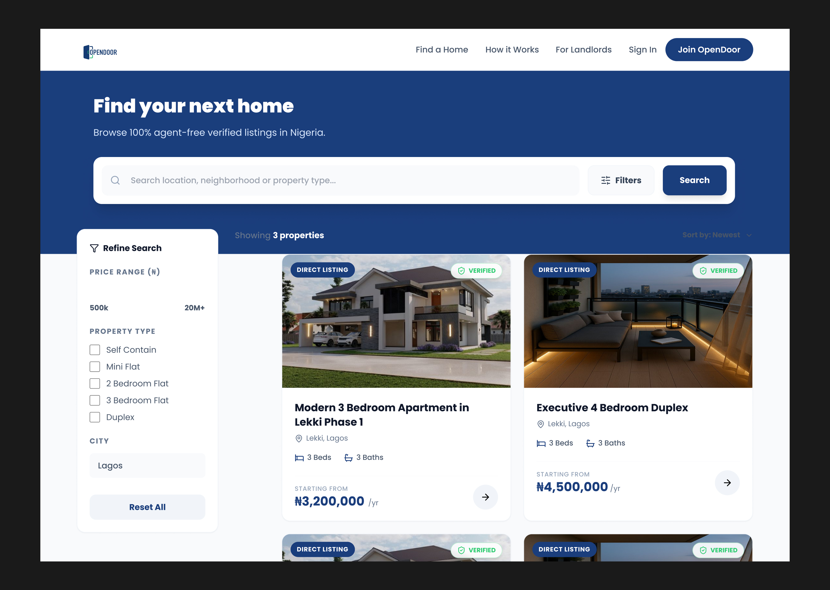 OpenDoor Listings