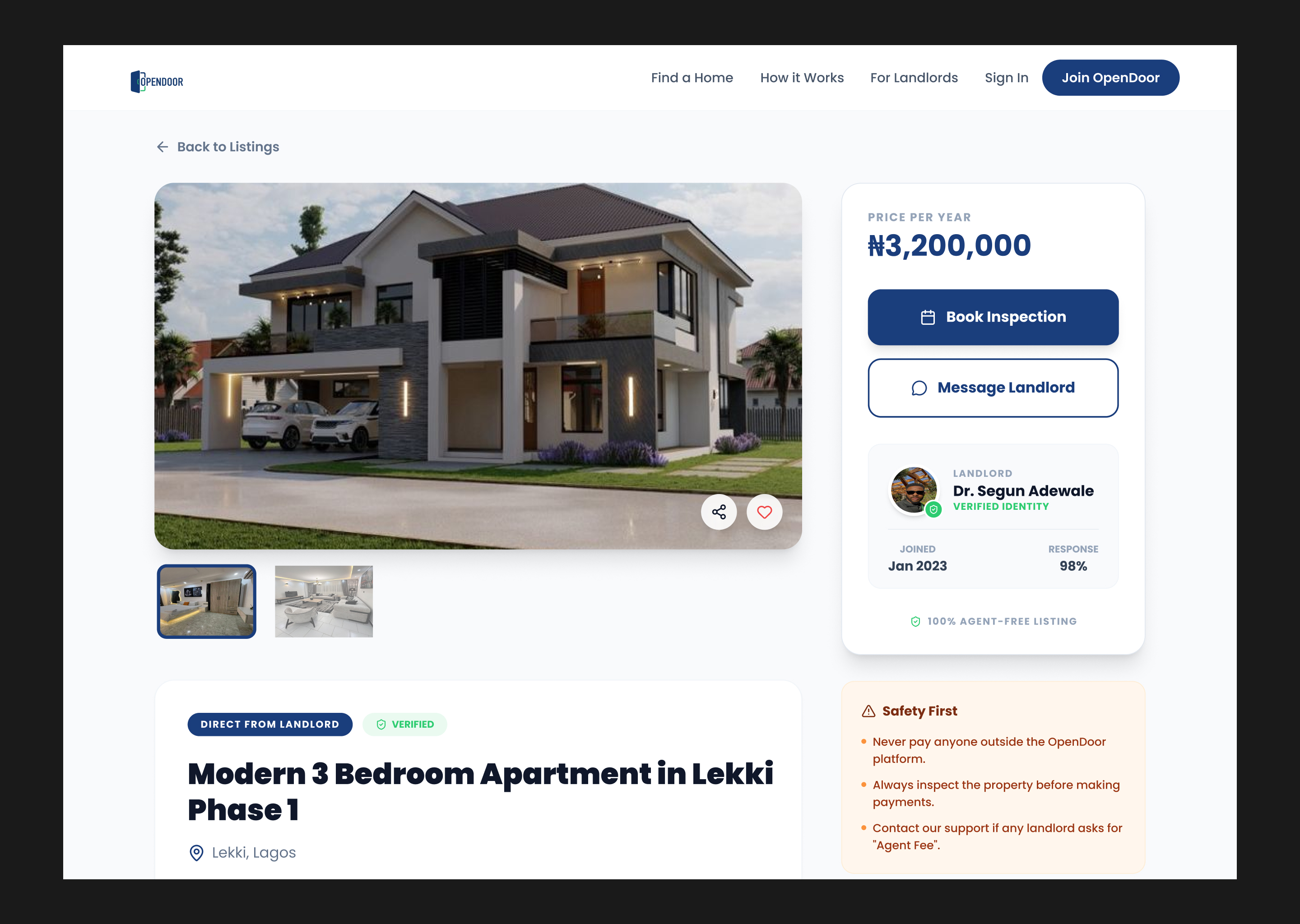 OpenDoor Booking