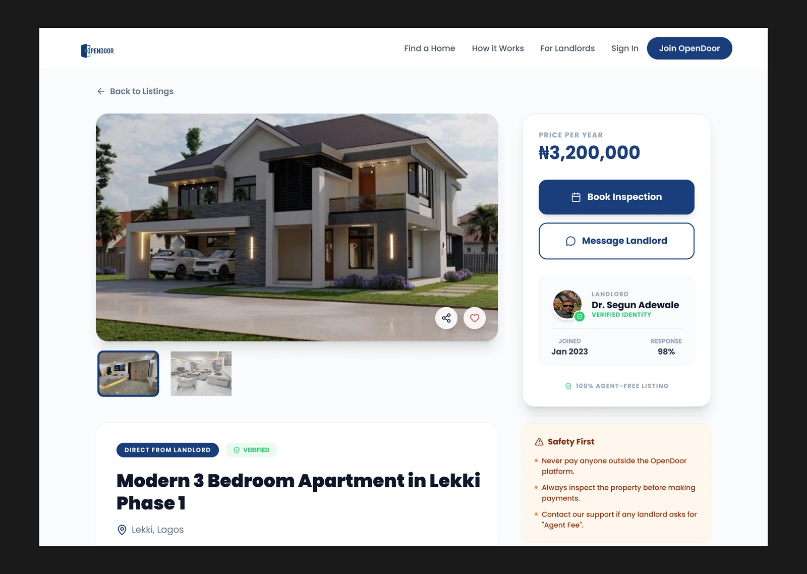 OpenDoor Booking