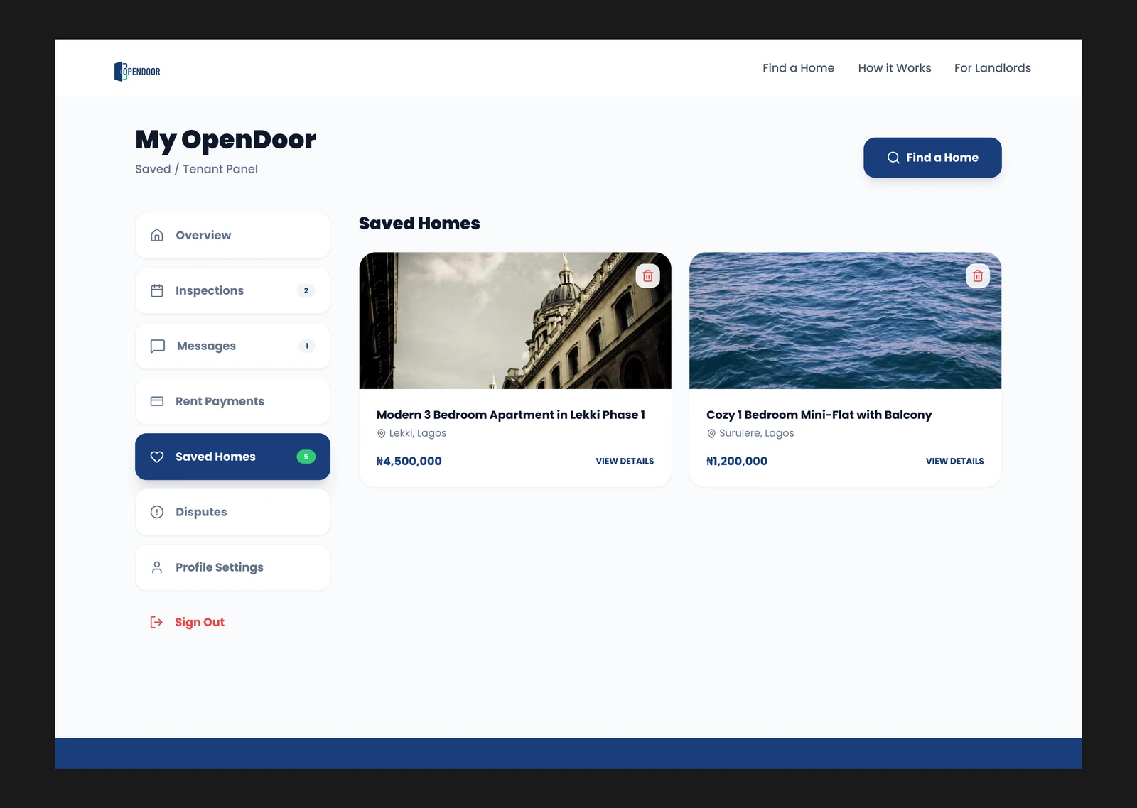 OpenDoor Dashboard 3